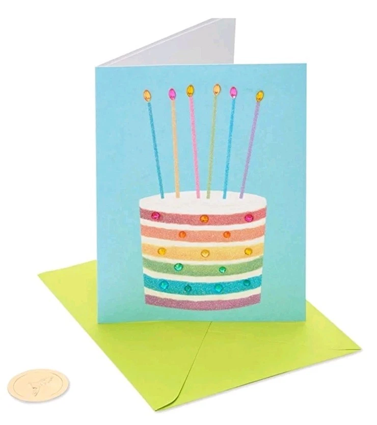 Papyrus Birthday Card Moon With Flowers  Designed By Lauren Wan