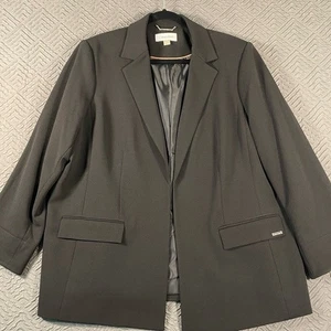 Calvin Klein Women’s Plus Size Blazer 3X Black New With Tags - Picture 1 of 7