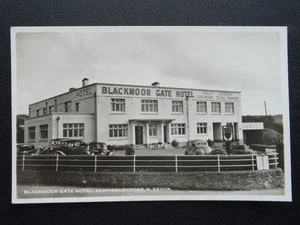 Devon Kentisbury Ford BLACKMOOR GATE HOTEL & GARAGE - Old RP Postcard - Picture 1 of 3