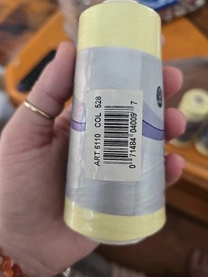 Lot Of 3 Talon SureLock For Overlock Machines # 528 Yellow 3000 Yards - Image 1 of 4