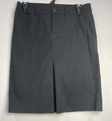Esprit Womens Regular Knee Length Skirt Straight Pockets Black Sz US8 UK12 - Image 1 of 4