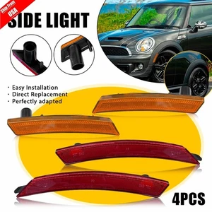 4x For Mini Cooper R55 R56 R57 R58 R59 R60 R61 Front Rear LED Side Marker Lights - Picture 1 of 14
