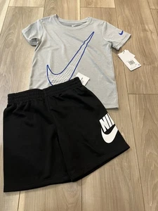 Nike Boys Kids T-Shirt & Shorts 2 Pc Set Size 6 NWT - Picture 1 of 5