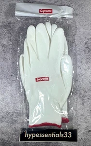 Supreme Gardening Gloves White Rubberized FW20 Brand New. IN HAND - Picture 1 of 5