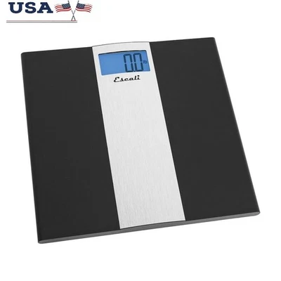 Báscula de cuerpo digital ultra delgada pantalla LCD 400 lb capacidad encendido instantáneo apagado automático Foto 1 de 4