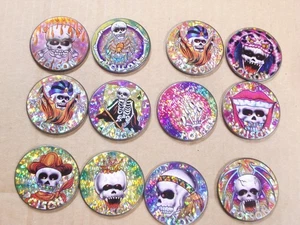 POGS/MILKCAPS HEAVY METAL POISON POG SLAMMERS SET OF 12 - Picture 1 of 3