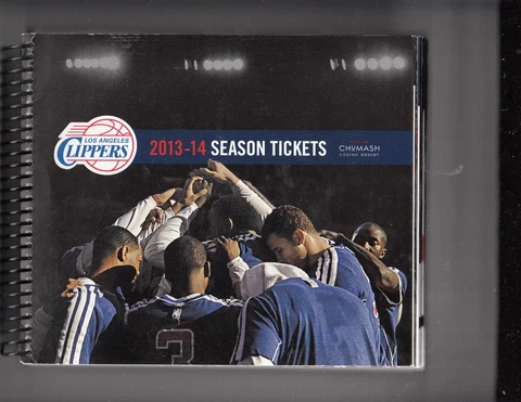 2013-14 LOS ANGELES CLIPPERS SEASON TICKET BOOK 60 GAMES INCLUDES PLAYOFFS PAUL Cover