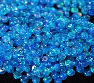 10 Stck. Natürliche Multi Flash Äthiopische Opal Perlen 3 bis 5 mm Welo Feueropal Stein - Bild 1 von 1