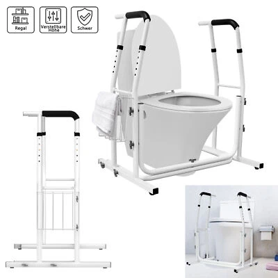 HENGMEI WC Aufstehhilfe Toilettenstütze Toilettengestell WC Toiletten Stützhilfe 200 KG