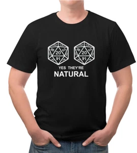 D&D Yes they're NATURAL funny Dungeons New Tee Shirt FREE Shipping - Picture 1 of 3