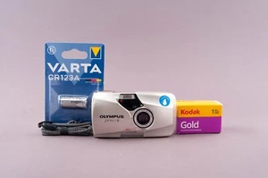 Olympus Mju II QD Stylus Epic DLX analoge Kompaktkamera 2,8/35 mm 35 mm - Bild 1 von 11