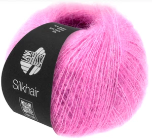 (kg/356€) Silkhair Lana Grossa  25g Fb. 162 pink hell Kid Mohair Seide PORTOFREI - Bild 1 von 1