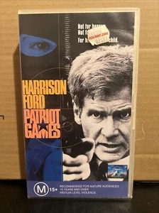 Patriot Games VHS Video Tape Approx. 112 Mins PAL Action Harrison Ford B22 - Picture 1 of 3