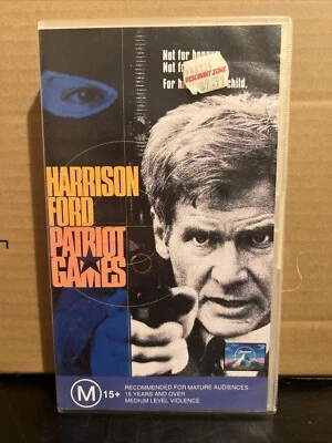 Patriot Games VHS Video Tape Approx. 112 Mins PAL Action Harrison Ford B22 - Image 1 of 3