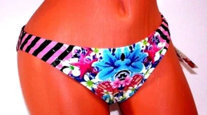 Women's Bikini Lab Floral & Stripes Bikini Bottom Size M NWT - Picture 1 of 4