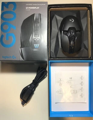 Logitech G903 POWERPLAY Lightspeed Wireless Gaming Mouse-Used - Image 1 of 4