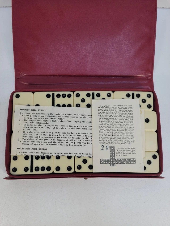 Vintage Domino by Cardinal Double Six Jumbo Dominoes - Image 1 of 4