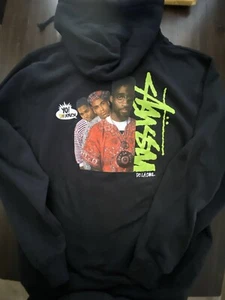 Rare Vintage Stussy Yo! MTV Raps Collab De La Soul Hoodie XXL Hip Hop  - Picture 1 of 5