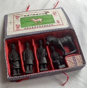 Set of Asian Terra Cotta Warriors With Horse. Army of Qin Shi Huang Leader. - Picture 1 of 9