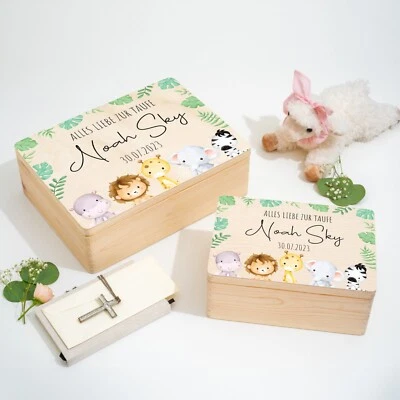 Personalisierte Erinnerungskiste zur Taufe | Erinnerungsbox | Taufgeschenk - Bild 1 von 4