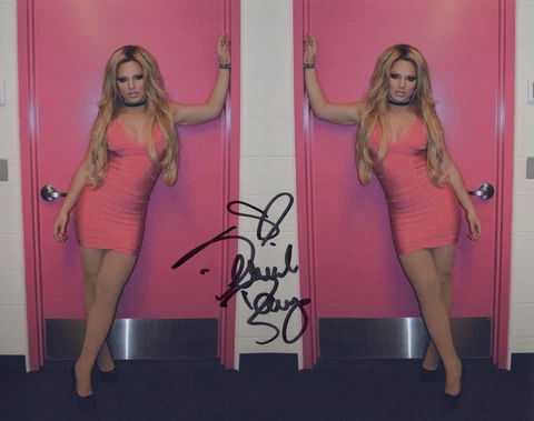 Derrick Barry Britney Spears impersonator (RuPaul's Drag Race) signed 8x10 photo Cover