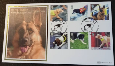 Benham First Day Cover (0095) - Working Dogs - Image 1 of 3