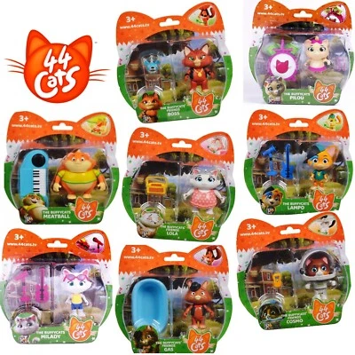 44 CATS THE BUFFYCATS FRIENDS SMOBY 8 TO COLLECT FIGURE ACCESSORY PLAYSET TOY - Image 1 of 4