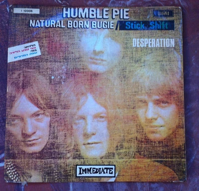 HUMBLE PIE - Natural Born Bugie ISRAEL ONLY 3 Tracks 7" EP HEBREW PS MEGA RARE Foto 1 de 4