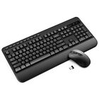 Wireless Keyboard and Mouse Combo Full-Size 2.4G Ergonomic Computer Keyboard ...