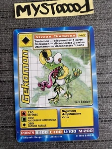 Carte Digimon Gekomon Jd-27 1ere Édition Francais Bandai 1999 Occasion - Picture 1 of 7