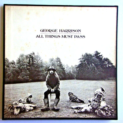 GEORGE HARRISON - All Things Must Pass - 3 LP 1st Box Apple STCH 639 Poster RARE - Image 1 of 4