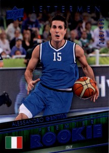 2014-15 Upper Deck Lettermen Blue #56 Alessandro Gentile /499 - NM-MT