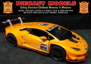 1:36 SCALE LAMBORGHINI HURACAN LP620-2 SUPER TROFEO DIECAST COLLECTORS MODEL CAR - Picture 1 of 20