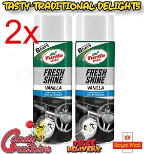 Turtle Wax Fresh Shine Interior Car Cleaner & Air Freshener 2 x 500ml Vanilla - Picture 1 of 1