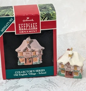 Hallmark Keepsake 1990 Old English Village School Christmas Ornament - Picture 1 of 7