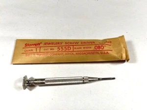 Starrett Jewelers screw driver Cat# 555D blade width .080" - Picture 1 of 2