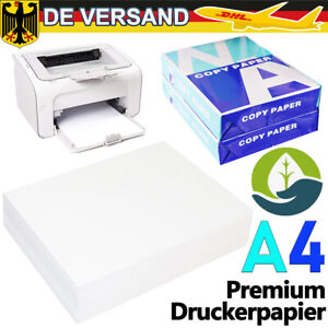 5000 Kopierpapier DIN A4 80 g/m Weiß Premium Druckerpapier Laserpapier Faxpapier