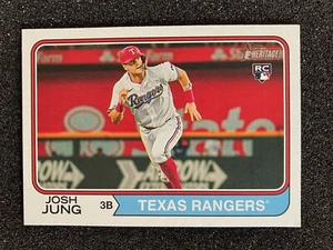 2023 Topps Heritage High Number #512 Josh Jung - Texas Rangers RC - Picture 1 of 1