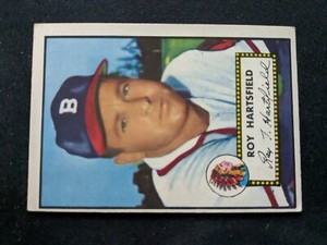 1952 Topps Baseball Card # 264 Roy Hartsfield - Boston Braves (EX)