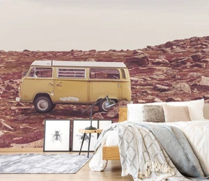 3D Mountain Bus 1091 Tapete Wandbild Wallpaper UK Jenny - Bild 1 von 6