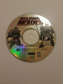 Blazing Heroes (Sega Saturn, 1996) Authentic Disc Only Hard To Find Fun & RaRe