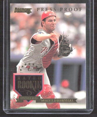Mike Lieberthal 1995 Donruss Press Proofs Philadelphia Phillies #240 /2000 - Image 1 of 2
