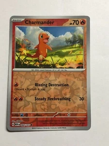 Pokemon Card 151 Reverse Holographic Charmander 004/165 Near Mint - Picture 1 of 2