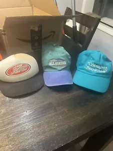 Lot If 3 Hats Caps Dad Trucker Mesh Multi Color Adjustable - Picture 1 of 11