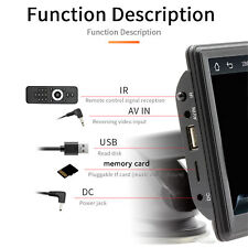 Car MP5 Player 7in Touch Screen BT Car Stereo With 12 LED Backup Camera For SPG