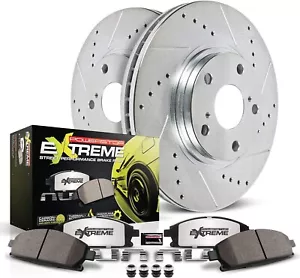 Power Stop Z26 Extreme Street Warrior Front Brake Kit K7084-26 - Picture 1 of 7