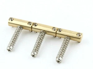 Juego de 3 sillas de montar de repuesto Telecaster® vintage estilo década de 1950 - latón suave- - Imagen 1 de 5