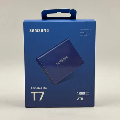 Samsung Portable T7 2TB USB C SSD MU-PC2T0H BRAND NEW SEALED - Image 1 of 4