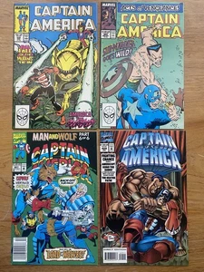 Captain America Comic Lot (4) Copper Age Marvel High Grade 339, 365, 407, 429 - Bild 1 von 2