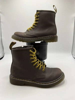 Dr Martens Junior 1460 J Softy T Leather Boot Brown Kids/Youth Sz 2US - Image 1 of 4